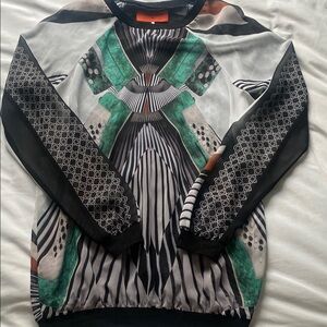 Clover Canyon Striped Long Sleeve Top